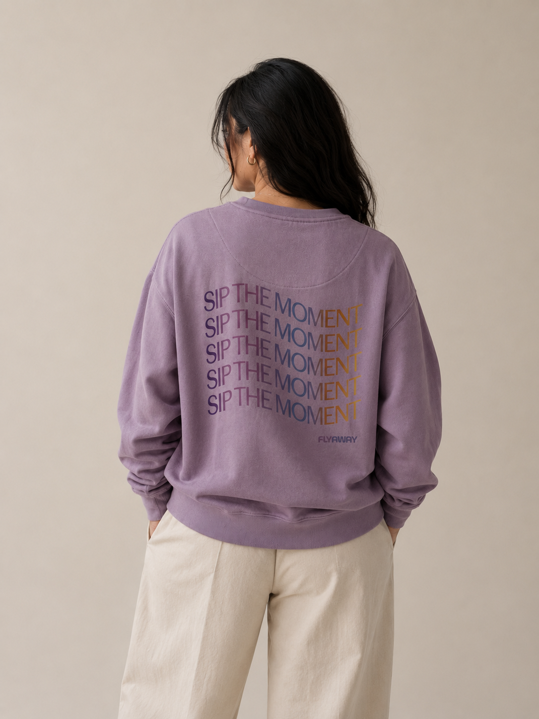 Sudadera cuello redondo
